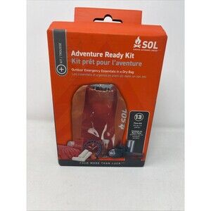 SOL Adventure Ready Survival Kit 13 Piece Dry Bag Emergency Camping Gear New